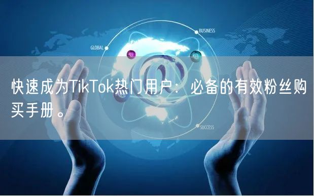 快速成为TikTok热门用户：必备的有效粉丝购买手册。