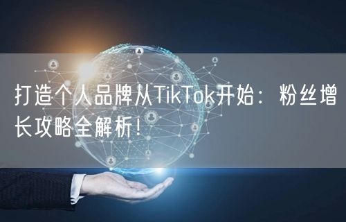 打造个人品牌从TikTok开始：粉丝增长攻略全解析！